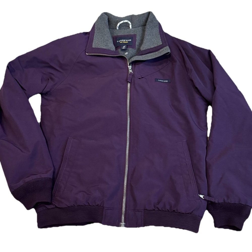 Lands' End Classic Squall Winter jacket Purple Women’s XSmall 4/6 fleece barn